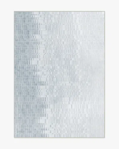 Ruggable Reflection Silver Flatwoven Rug In Blue
