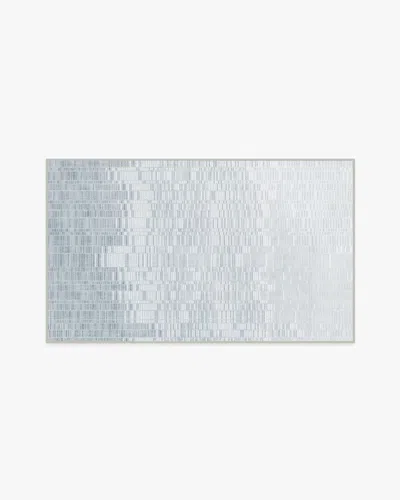 Ruggable Reflection Silver Flatwoven Rug In Blue