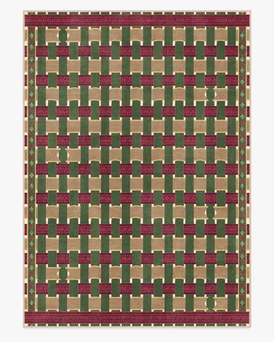 Ruggable Ribbon Plaid Multicolor Flatwoven Rug