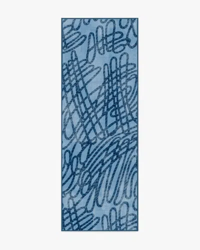 Ruggable Rica Rope Stone Blue Flatwoven Rug By Humberto Leon