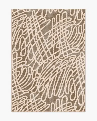 Ruggable Rica Rope Taupe & Cream Flatwoven Rug By Humberto Leon In Brown