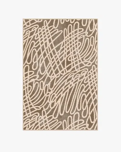 Ruggable Rica Rope Taupe & Cream Flatwoven Rug By Humberto Leon In Brown