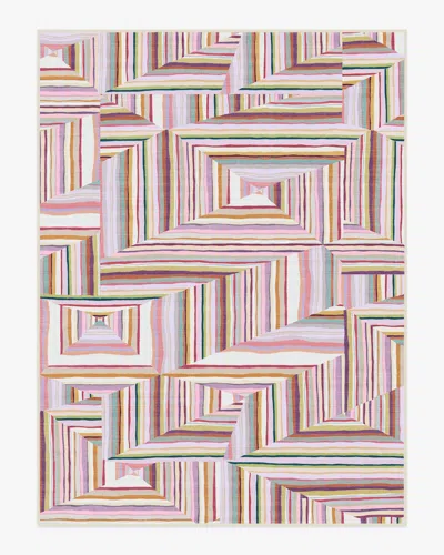 Ruggable Riviera Multicolor Outdoor Rug In Pink