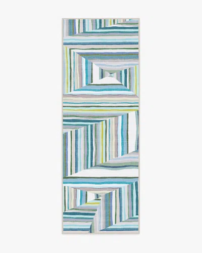 Ruggable Riviera Teal Outdoor Rug In Multi