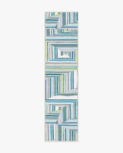 Ruggable Riviera Teal Outdoor Rug In Multi