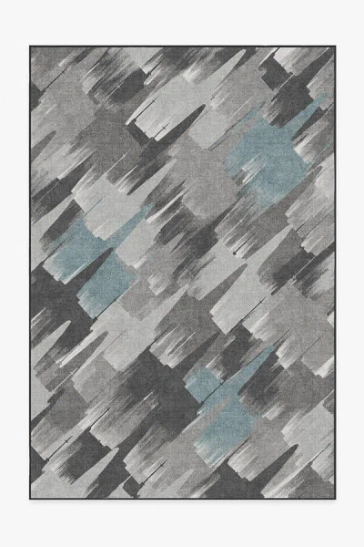 Ruggable Rogue Squadron Dark Teal Flatwoven Rug In Gray