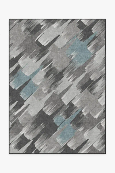 Ruggable Rogue Squadron Dark Teal Flatwoven Rug In Gray