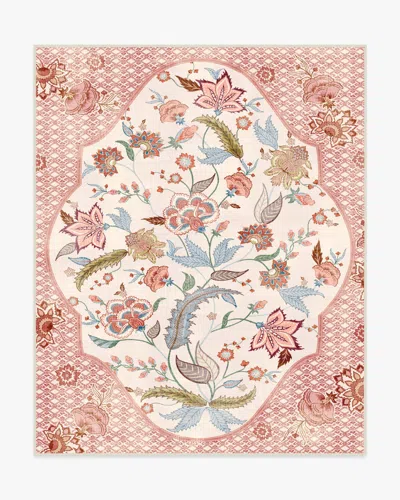 Ruggable Rosalee Red Multicolor Outdoor Rug In Pink