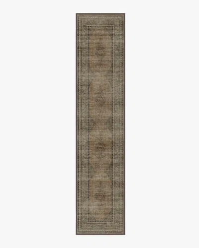 Ruggable Rowan Stone & Soft Clay Flatwoven Rug In Brown