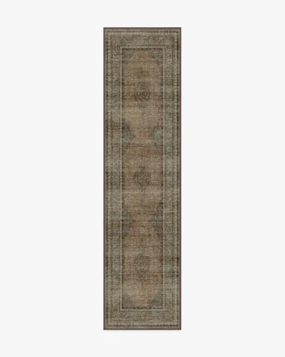 Ruggable Rowan Stone & Soft Clay Flatwoven Rug In Brown