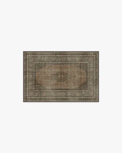 Ruggable Rowan Stone & Soft Clay Flatwoven Rug In Brown