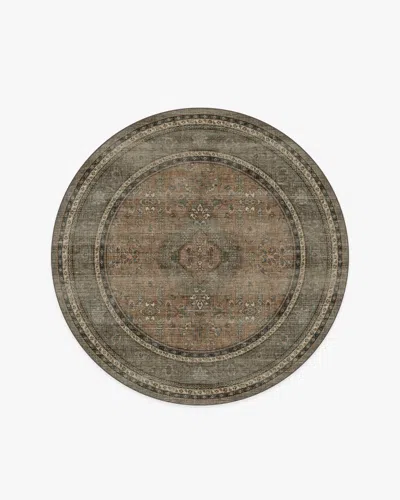 Ruggable Rowan Stone & Soft Clay Flatwoven Rug In Brown