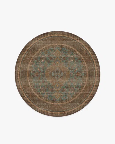 Ruggable Rowan Teal Blue & Copper Flatwoven Rug