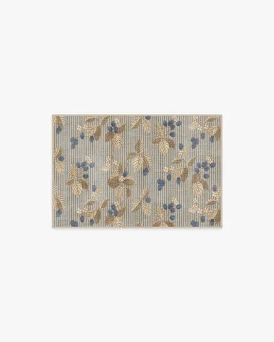 Ruggable Rubus Azure & Fawn Flatwoven Rug By Sanderson In Blue