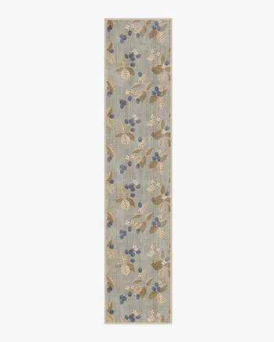 Ruggable Rubus Azure & Fawn Flatwoven Rug By Sanderson In Brown