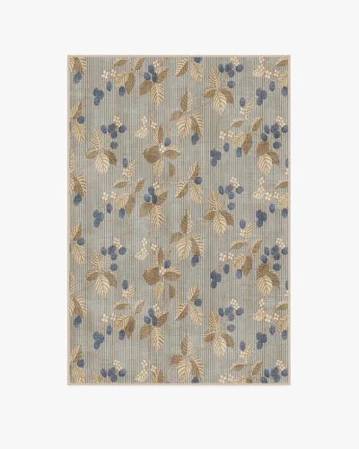 Ruggable Rubus Azure & Fawn Flatwoven Rug By Sanderson In Gray