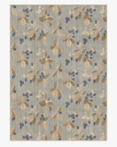 Ruggable Rubus Azure & Fawn Flatwoven Rug By Sanderson In Gray