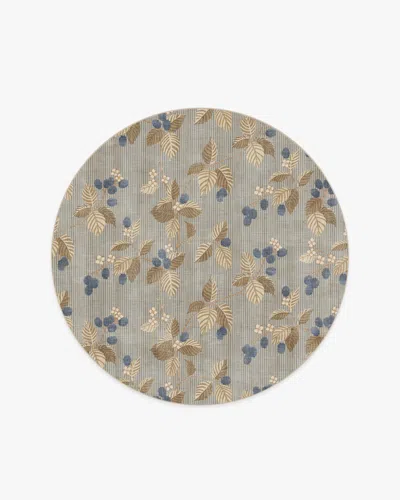 Ruggable Rubus Azure & Fawn Flatwoven Rug By Sanderson In Gray