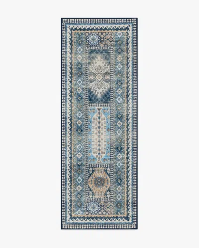 Ruggable Rumi Blue Flatwoven Rug In Multi