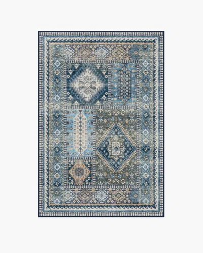 Ruggable Rumi Blue Flatwoven Rug In Multi