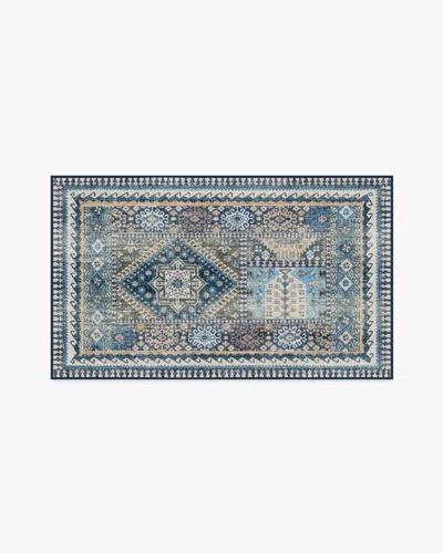 Ruggable Rumi Blue Flatwoven Rug In Multi