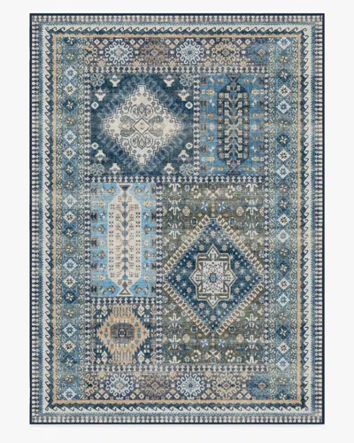 Ruggable Rumi Blue Flatwoven Rug In Multi