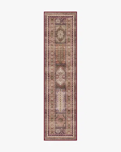 Ruggable Rumi Mauve & Olive Flatwoven Rug In Multi