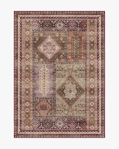 Ruggable Rumi Mauve & Olive Flatwoven Rug In Multi