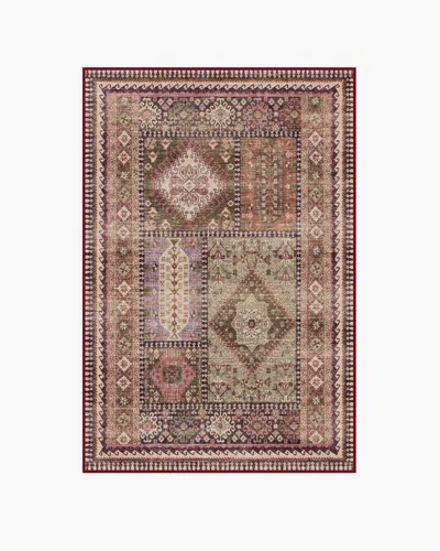 Ruggable Rumi Mauve & Olive Flatwoven Rug In Multi