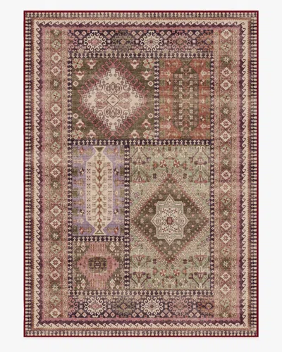 Ruggable Rumi Mauve & Olive Flatwoven Rug In Multi