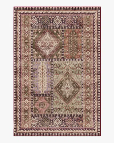 Ruggable Rumi Mauve & Olive Flatwoven Rug In Multi