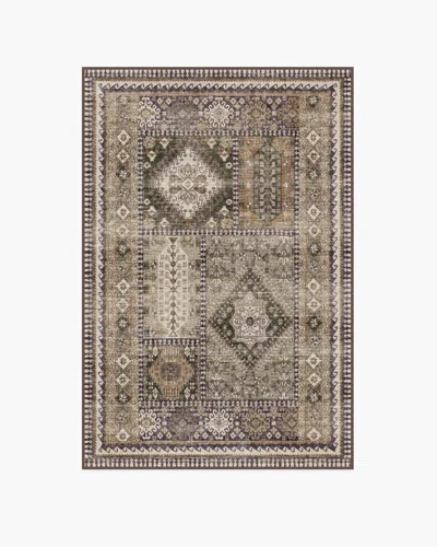 Ruggable Rumi Olive & Tan Flatwoven Rug In Multi