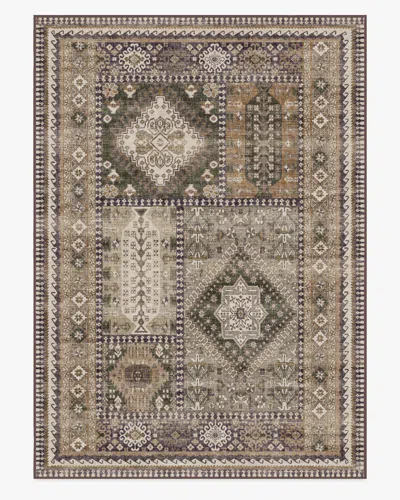 Ruggable Rumi Olive & Tan Flatwoven Rug In Multi