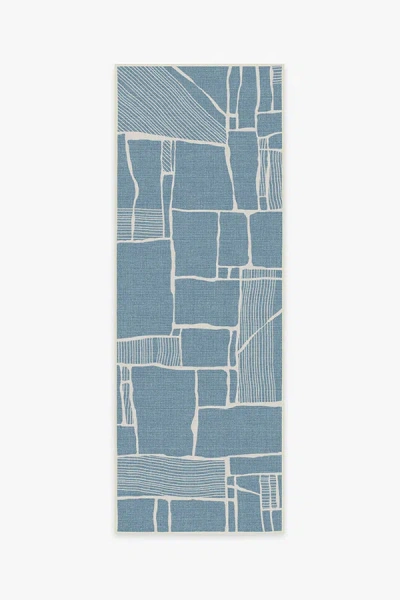 Ruggable Rune Slate Blue Outdoor Rug | ModeSens