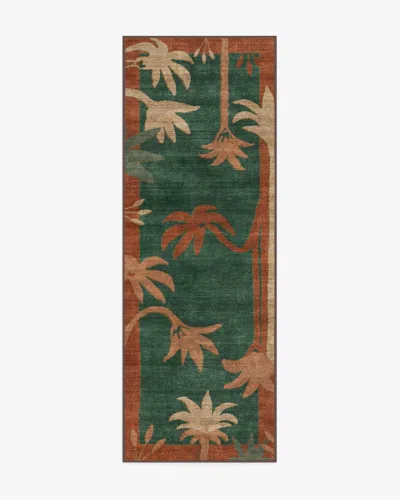 Ruggable Sabal Olive & Amber Flatwoven Rug By Jungalow In Multi
