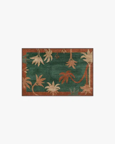 Ruggable Sabal Olive & Amber Flatwoven Rug By Jungalow In Multi