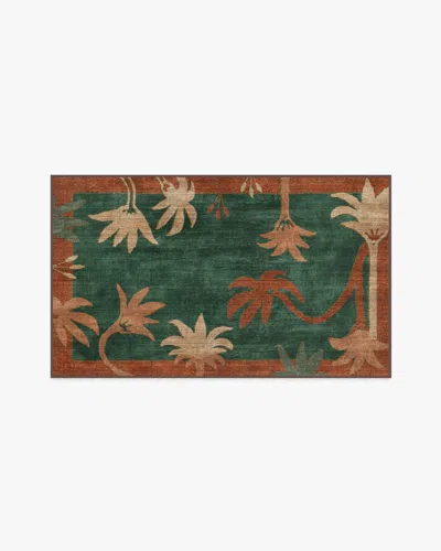 Ruggable Sabal Olive & Amber Flatwoven Rug By Jungalow In Multi