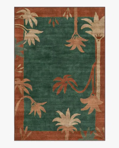Ruggable Sabal Olive & Amber Flatwoven Rug By Jungalow In Multi