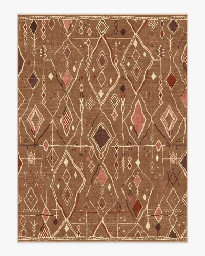 Ruggable Saguaro Trail Caramel & Cream Flatwoven Rug In Brown