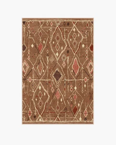 Ruggable Saguaro Trail Caramel & Cream Flatwoven Rug In Brown