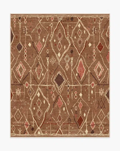Ruggable Saguaro Trail Caramel & Cream Flatwoven Rug In Brown