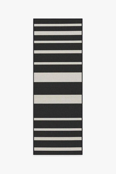 Ruggable Sailmaker Stripe Black Outdoor Rug