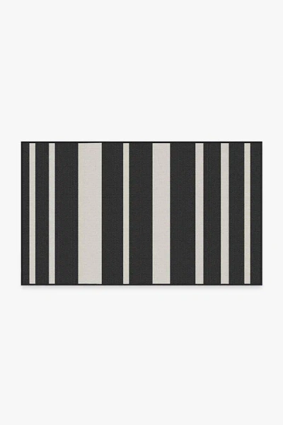 Ruggable Sailmaker Stripe Black Outdoor Rug