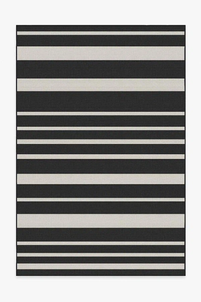 Ruggable Sailmaker Stripe Black Outdoor Rug