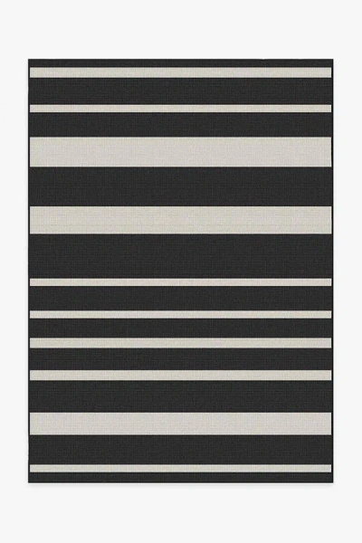 Ruggable Sailmaker Stripe Black Outdoor Rug