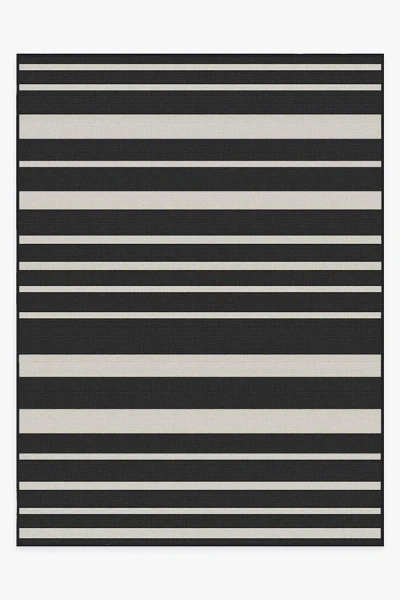 Ruggable Sailmaker Stripe Black Outdoor Rug