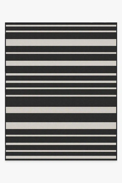 Ruggable Sailmaker Stripe Black Outdoor Rug