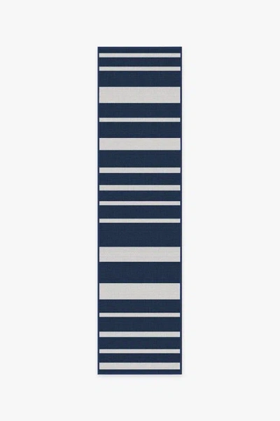Ruggable Sailmaker Stripe Blue Outdoor Rug