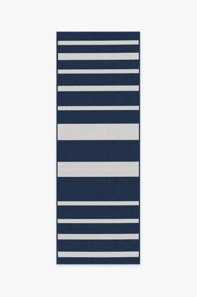 Ruggable Sailmaker Stripe Blue Outdoor Rug