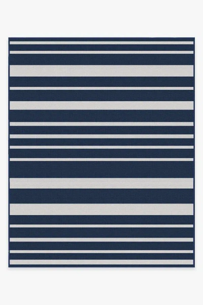 Ruggable Sailmaker Stripe Blue Outdoor Rug